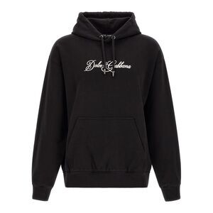 Dolce & Gabbana Men Logo Embroidery Hoodie